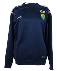 Pánská tmavomodrá fotbalová mikina s pruhy a erbem Pendle 