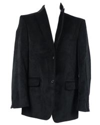 Pánské černé sametovo/manšestrové sako zn Larusso 