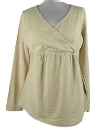 Dámské béžové těhotenské triko Blue Motion 