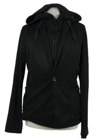 Pánské černé teplákové sako s kapucí Zara 