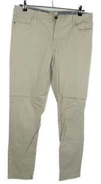 Dámské béžové plátěné kalhoty F&F