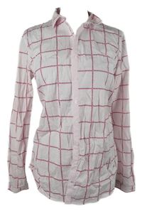 Dámská světlerůžovo-tmavorůžová kostkovaná halenka Tommy Hilfiger 