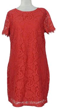 Dámske červené čipkové šaty Dorothy Perkins