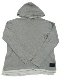 Svetlosivý sveter s kapucňou H&M