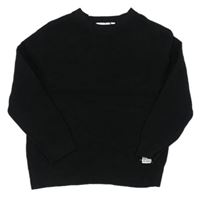 Čierny rebrovaný sveter Zara