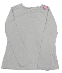 Levandulové melírované tričko s nášivkou H&M