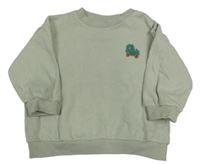 Svetlozelený oversize mikina s autom zn. Next