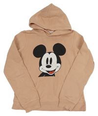 Lososová mikina s Mickeym a kapucí H&M