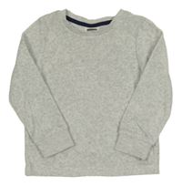 Sivé zamatové tričko Lily & Dan