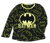 Černo-žlutá chlupatá pyžamová mikina - Batman 