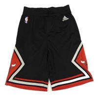 Černo-červené basketbalové kraťasy - Chicago Bulls Adidas