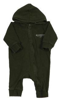 Khaki tepláková kombinéza s logom a kapucňou McKenzie