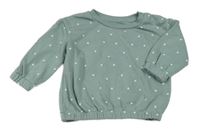 Zelenošedá mikina s bodkami Primark