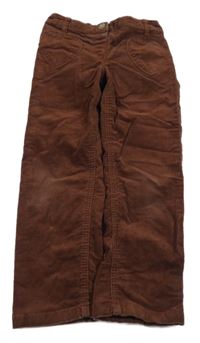 Hnědé manžestráky so srdiečkami Palomino