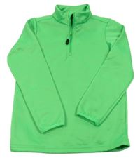 Zelená športová mikina s rolákom Trevolution