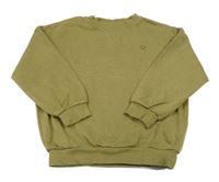 Olivová oversize mikina so smajlíkom George