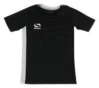 Čierno-biele športové tričko s logom Sondico