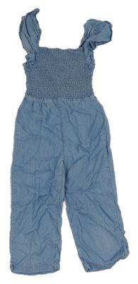 Modrý kalhotový žabičkový overal riflového vzhledu Manor