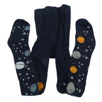 Tmavomodré punčocháče s planetami Kiki&Koko