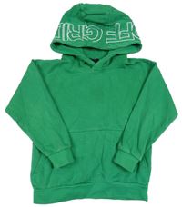 Zelená mikina s horami a kapucňou Shoeby
