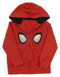 Červená propínací mikina s kapucí - Spider-man George