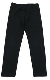 Černé teplákové legíny s kamínky little kids