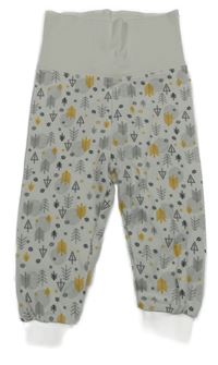 Biele tepláky so stromčekmi  lupilu