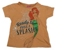 Oranžové tričko s Ariel Disney