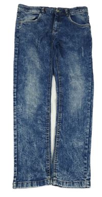 Tmavomodré plísňové teplákové rifle YIGGA