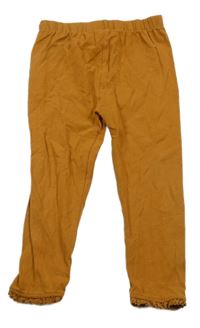 Medové legíny s krajkou Tu