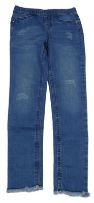 Modré riflové džegíny ošoupaného vzhledu Denim Co.