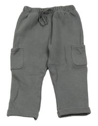 Tmavosivé cargo tepláky Matalan