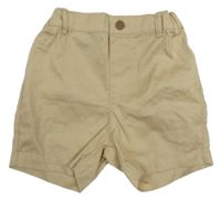 Béžové chino plátenné kraťasy PRIMARK