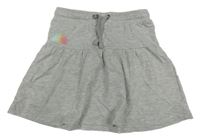 Sivá tepláková sukňa s nápisom Summer Vibes