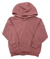 Starorůžovohnědá oversize mikina s kapucňou Topolino
