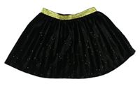 Čierna plisovaná trblietavá zamatová sukňa zn. Pep&Co