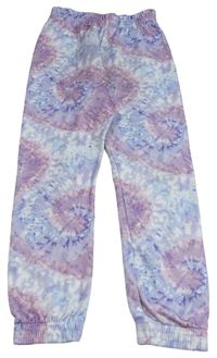 Fialovo-modro-růžové batikované tepláky Primark
