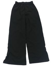 Čierne ľahké straight pull on nohavice H&M