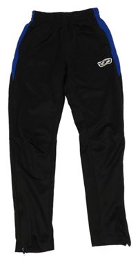 Čierne športové tepláky s pruhom Saller