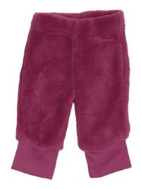 Vínové chlupaté tepláky Ergee