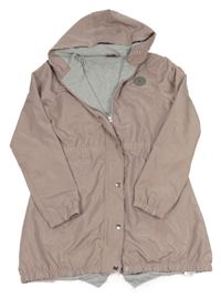 Pudrová šusťáková jarní parka s kapucí Destination