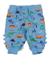 Modré tepláky s dinosaurami a ostny BPC