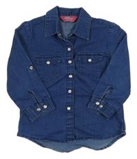 Modrá halenka riflového vzhledu Yd.