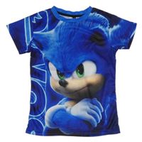 Modré sportovní tričko se Sonicem