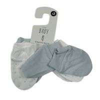 Nové - 4x rukavičky - 2x bílé s hvězdami + 2x světlemodré George