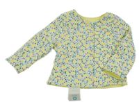 Nové - Bílá oboustranná propínací mikina s citróny Obaibi