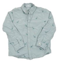 Světlemodrá košile s dinosaury M&S