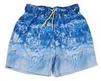 Modro-biele vzorované plážové kraťasy Primark