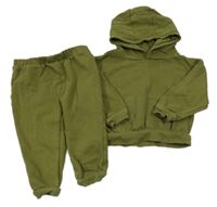 2 set - khaki mikina s kapucí + tepláky Primark