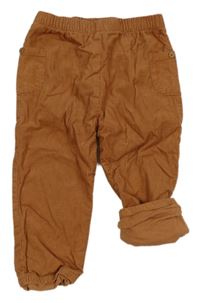 Hnedé podšité manšestráky M&S